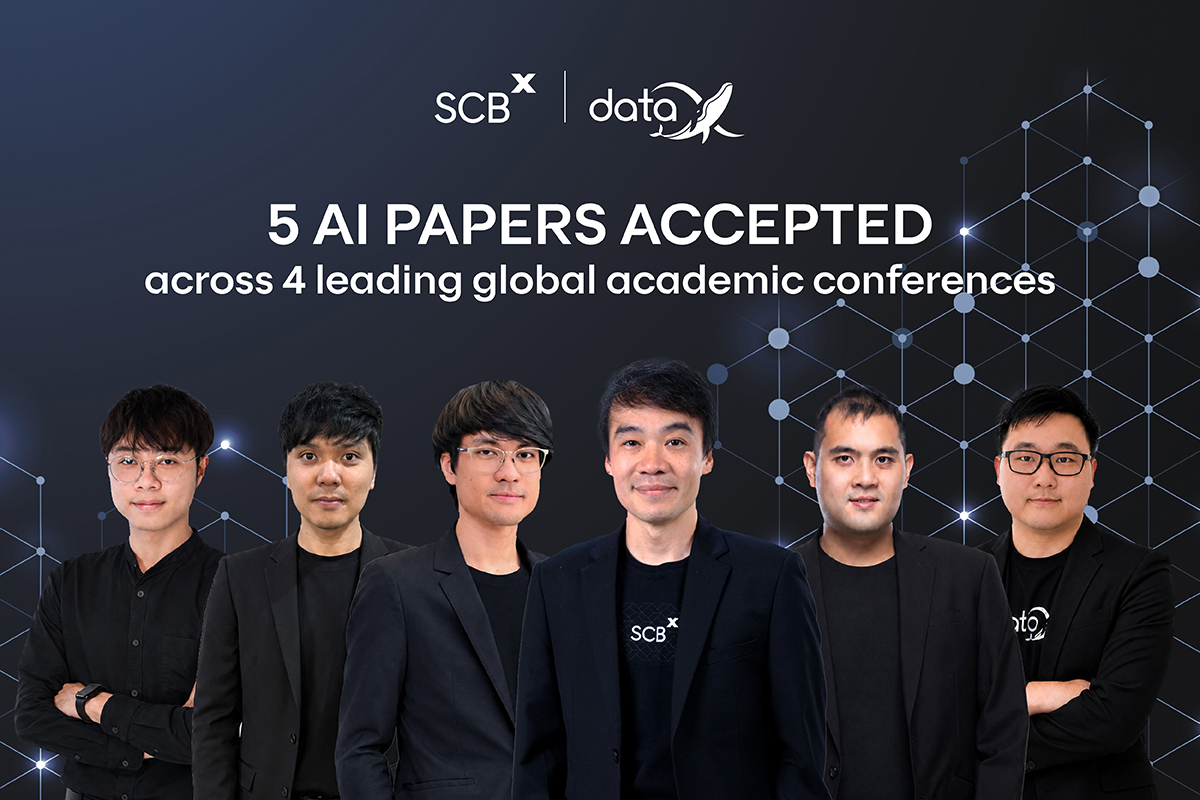 ‘กลุ่มเอสซีบีเอกซ์’ ส่ง 5 ผลงานงานวิจัย ด้าน AI สู่ 4 เวทีวิชาการชั้นนำระดับโลก